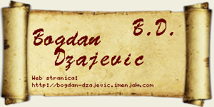 Bogdan Džajević vizit kartica